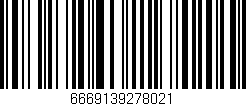 Código de barras (EAN, GTIN, SKU, ISBN): '6669139278021'