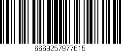 Código de barras (EAN, GTIN, SKU, ISBN): '6669257977615'