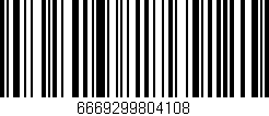 Código de barras (EAN, GTIN, SKU, ISBN): '6669299804108'