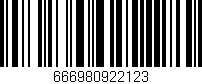 Código de barras (EAN, GTIN, SKU, ISBN): '666980922123'