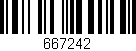 Código de barras (EAN, GTIN, SKU, ISBN): '667242'