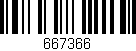 Código de barras (EAN, GTIN, SKU, ISBN): '667366'