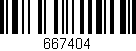 Código de barras (EAN, GTIN, SKU, ISBN): '667404'