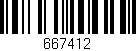 Código de barras (EAN, GTIN, SKU, ISBN): '667412'