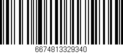 Código de barras (EAN, GTIN, SKU, ISBN): '6674813329340'