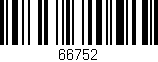 Código de barras (EAN, GTIN, SKU, ISBN): '66752'