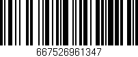 Código de barras (EAN, GTIN, SKU, ISBN): '667526961347'