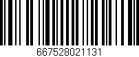 Código de barras (EAN, GTIN, SKU, ISBN): '667528021131'