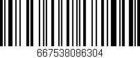 Código de barras (EAN, GTIN, SKU, ISBN): '667538086304'
