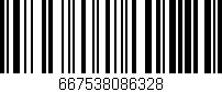 Código de barras (EAN, GTIN, SKU, ISBN): '667538086328'