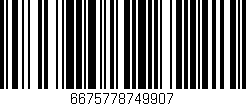 Código de barras (EAN, GTIN, SKU, ISBN): '6675778749907'