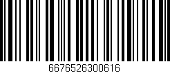Código de barras (EAN, GTIN, SKU, ISBN): '6676526300616'
