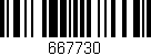 Código de barras (EAN, GTIN, SKU, ISBN): '667730'