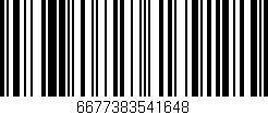 Código de barras (EAN, GTIN, SKU, ISBN): '6677383541648'