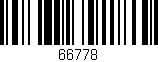 Código de barras (EAN, GTIN, SKU, ISBN): '66778'