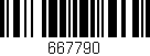Código de barras (EAN, GTIN, SKU, ISBN): '667790'