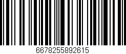 Código de barras (EAN, GTIN, SKU, ISBN): '6678255892615'