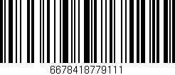 Código de barras (EAN, GTIN, SKU, ISBN): '6678418779111'