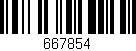 Código de barras (EAN, GTIN, SKU, ISBN): '667854'