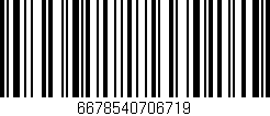Código de barras (EAN, GTIN, SKU, ISBN): '6678540706719'