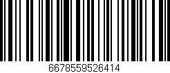 Código de barras (EAN, GTIN, SKU, ISBN): '6678559526414'