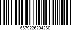 Código de barras (EAN, GTIN, SKU, ISBN): '6679226204260'