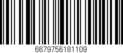 Código de barras (EAN, GTIN, SKU, ISBN): '6679756181109'