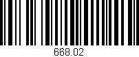 Código de barras (EAN, GTIN, SKU, ISBN): '668.02'