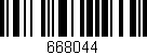 Código de barras (EAN, GTIN, SKU, ISBN): '668044'