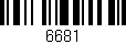 Código de barras (EAN, GTIN, SKU, ISBN): '6681'