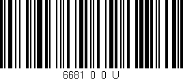 Código de barras (EAN, GTIN, SKU, ISBN): '6681_0_0_U'