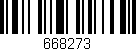 Código de barras (EAN, GTIN, SKU, ISBN): '668273'