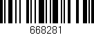 Código de barras (EAN, GTIN, SKU, ISBN): '668281'