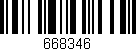 Código de barras (EAN, GTIN, SKU, ISBN): '668346'