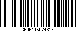 Código de barras (EAN, GTIN, SKU, ISBN): '6686115974616'
