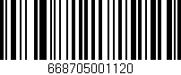 Código de barras (EAN, GTIN, SKU, ISBN): '668705001120'