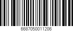 Código de barras (EAN, GTIN, SKU, ISBN): '6687050011206'
