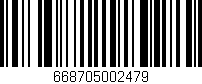 Código de barras (EAN, GTIN, SKU, ISBN): '668705002479'