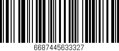 Código de barras (EAN, GTIN, SKU, ISBN): '6687445633327'