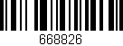 Código de barras (EAN, GTIN, SKU, ISBN): '668826'