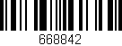 Código de barras (EAN, GTIN, SKU, ISBN): '668842'