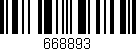 Código de barras (EAN, GTIN, SKU, ISBN): '668893'