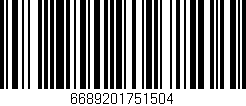 Código de barras (EAN, GTIN, SKU, ISBN): '6689201751504'