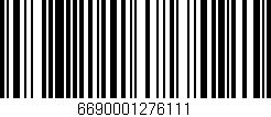 Código de barras (EAN, GTIN, SKU, ISBN): '6690001276111'