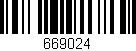 Código de barras (EAN, GTIN, SKU, ISBN): '669024'