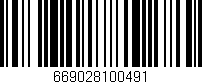 Código de barras (EAN, GTIN, SKU, ISBN): '669028100491'