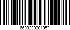 Código de barras (EAN, GTIN, SKU, ISBN): '6690298201957'