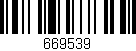 Código de barras (EAN, GTIN, SKU, ISBN): '669539'