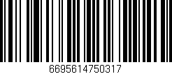 Código de barras (EAN, GTIN, SKU, ISBN): '6695614750317'