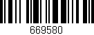 Código de barras (EAN, GTIN, SKU, ISBN): '669580'